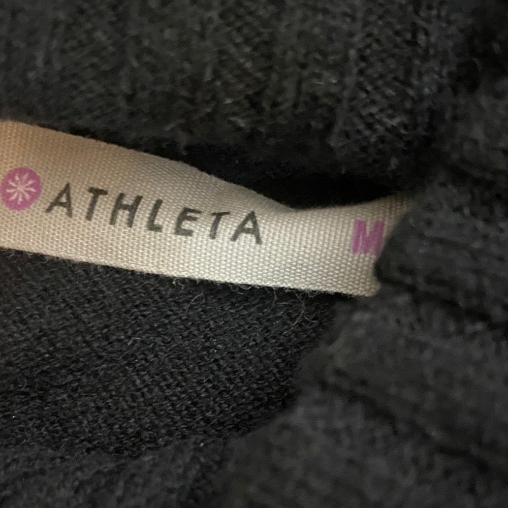 Athleta extra fine Marino wool Black Turtleneck Dress - Picture 4 of 5